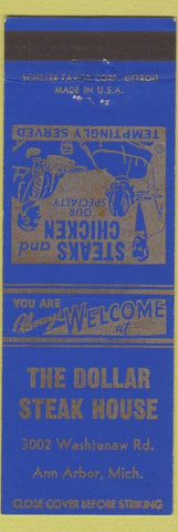 Matchbook Cover - The Dollar Steak House Ann Arbor MI
