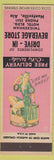 Matchbook Cover - Drive In Beverage Store Huntsville AL pinup