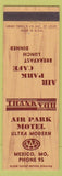 Matchbook Cover - Air Park Motel Mexico MO low phone #