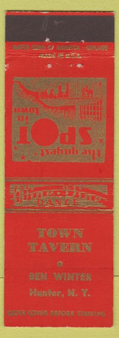 Matchbook Cover - Town Tavern Hunter NY