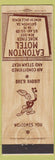 Matchbook Cover - Eatonton Motel GA Br'r Rabbit