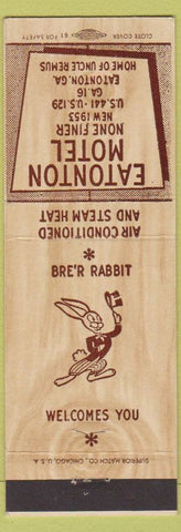 Matchbook Cover - Eatonton Motel GA Br'r Rabbit