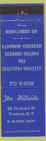Matchbook Cover - The Hillside Yonkers NY