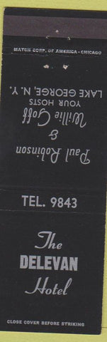 Matchbook Cover - Delevan Hotel Lake George NY