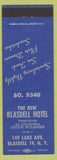Matchbook Cover - Blasdell Hotel NY