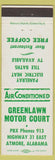 Matchbook Cover - Greenlawn Motor Court Atmore AL