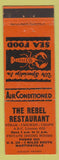 Matchbook Cover - Rebel Restaurant Martinsville IN lobster