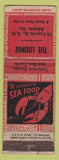 Matchbook Cover - The Lounge Atlanta GA Advance lobster WEAR Charles Vocalis
