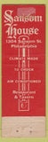 Matchbook Cover - Sansom House Philadelphia PA WEAR
