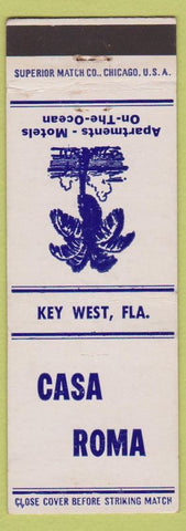 Matchbook Cover - Casa Roma Key West FL