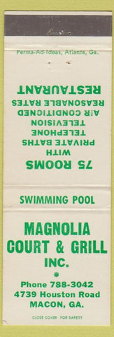 Matchbook Cover - Magnolia Court Grill Macon GA #2