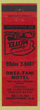 Matchbook Cover - Okee Tani Motel Okeechobee FL Irene Williams red