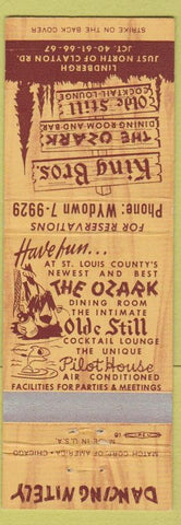 Matchbook Cover - King Bros Ozark Lindbergh St Louis? Route 66