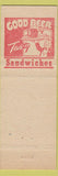 Matchbook Cover - Simonsen's Restaurant Fort Pierce FL lobster WRITING