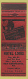 Matchbook Cover - Hotel Louis New Kensington PA