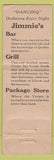Matchbook Cover - Jimmie's Bar Grill Miami FL WORN