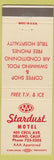 Matchbook Cover - Stardust Motel Delano CA AAA