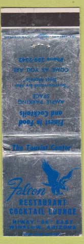 Matchbook Cover - Falcon Restaurant Winslow AZ route 66 WEAR