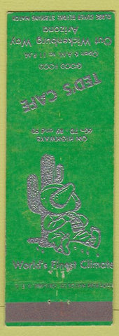 Matchbook Cover - Ted's Cafe Out Wickenburg Way AZ cactus