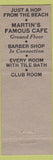 Matchbook Cover - Hotel Broadlind Long Beach CA