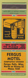 Matchbook Cover - Fergus Motel Fergus Falls MN