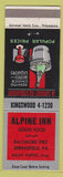 Matchbook Cover - Alpine Inn Springfield PA