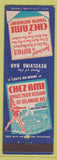 Matchbook Cover - Chez Ami Buffallo NY girlie