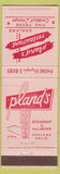 Matchbook Cover - Pland's Oakland CA restaurant