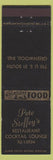 Matchbook Cover - Pete Steffey's Restaurant Greenwood IN