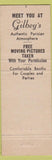 Matchbook Cover - Gilbey's Cocktails San Francisco CA Arc De Triomphe Paris