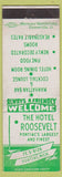 Matchbook Cover - Hotel Roosevelt Pontiac MI
