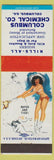 Matchbook Cover - Columbus Chemical GA extermination  pinup
