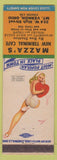 Matchbook Cover - Mazza's New Terminal Cafe Mount Vernon OH low phone pinup