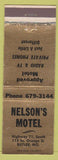 Matchbook Cover - Nelson's Motel Butler MO