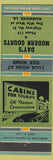 Matchbook Cover - Day's Modern Court Hammond LA low phone #