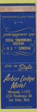 Matchbook Cover - Arbor Mist Motel Ann Arbor MI
