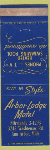 Matchbook Cover - Arbor Mist Motel Ann Arbor MI