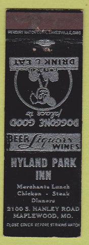 Matchbook Cover - Hyland Park Inn Maplewood MO Warren Hageman