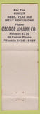 Matchbook Cover - George Amann Butcher meat ST Louis MO