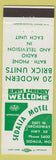 Matchbook Cover - Sedalia Motel MO