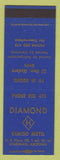 Matchbook Cover - Diamond H Rancho Motel Kingman AZ low phone # blue