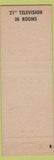 Matchbook Cover - Diamond H Rancho Motel Kingman AZ low phone # blue