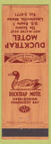 Matchbook Cover - Ducktrap Motel Lincolnville ME AAA