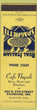 Matchbook Cover - Cafe Napoli Richmond IN Italian