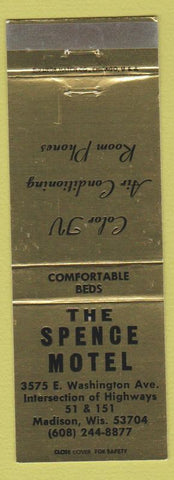 Matchbook Cover - Spence Motel Madison WI