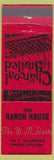 Matchbook Cover - Ranch House NO TOWN