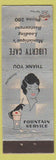 Matchbook Cover - Liberty Cafe Manistique WI deco girlie low phone #