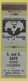 Matchbook Cover - S and E Cafe Polo IL WEAR