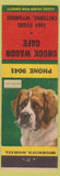 Matchbook Cover - Chuck Wagon Cafe Cheyenne WY Saint Bernard Dog lumber