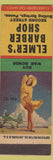 Matchbook Cover - Elmer's Barber Shop Boiling Springs PA WWII pinup